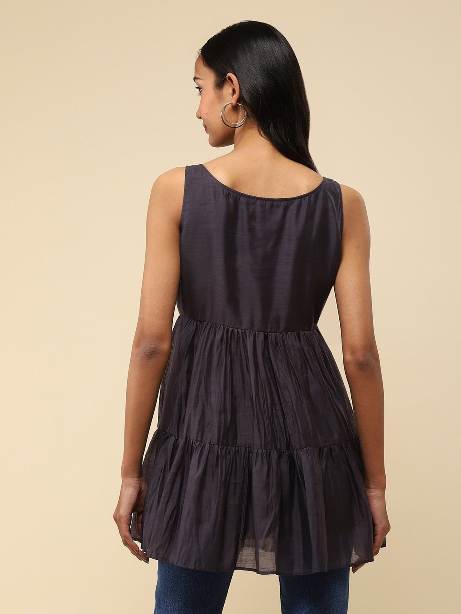 aarke Ritu Kumar Grey Embroidered Kurta