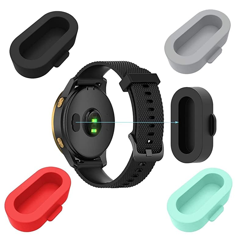 10 Pack Dust Plug Compatible with Garmin Fenix 55S5X66S6X6 Pro6S Pro6X ProForerunner 935Vivoactive 344S Smartwatch Silicone Charger Port Protector Anti Dust Plugs Caps Multi Colors