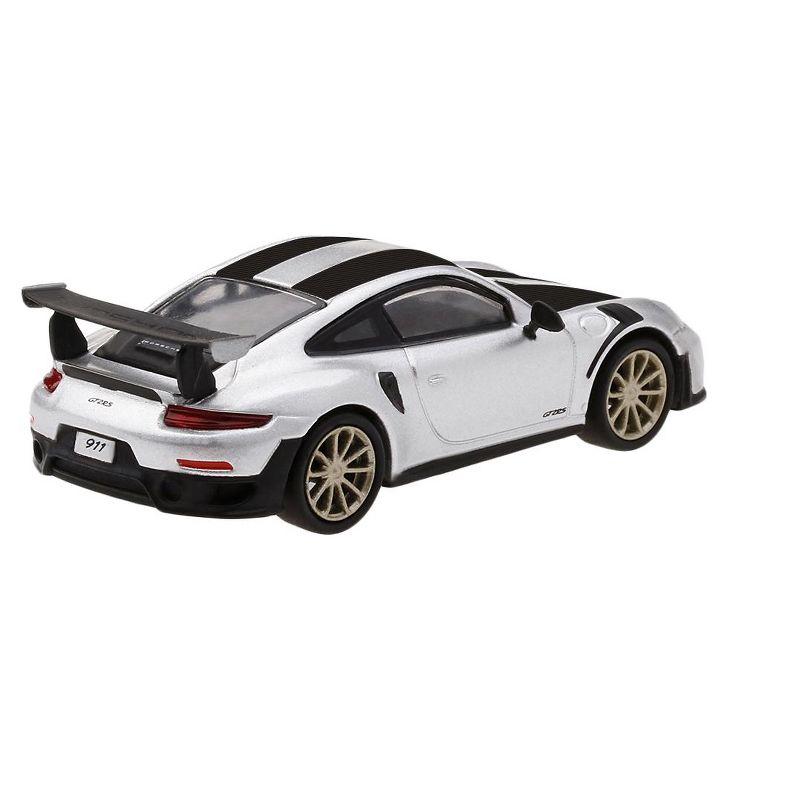 Porsche 911 GT2 RS Weissach Package GT Silver Met. Ltd Ed 3600 pcs 1/64 Diecast Model Car by True Scale Miniatures