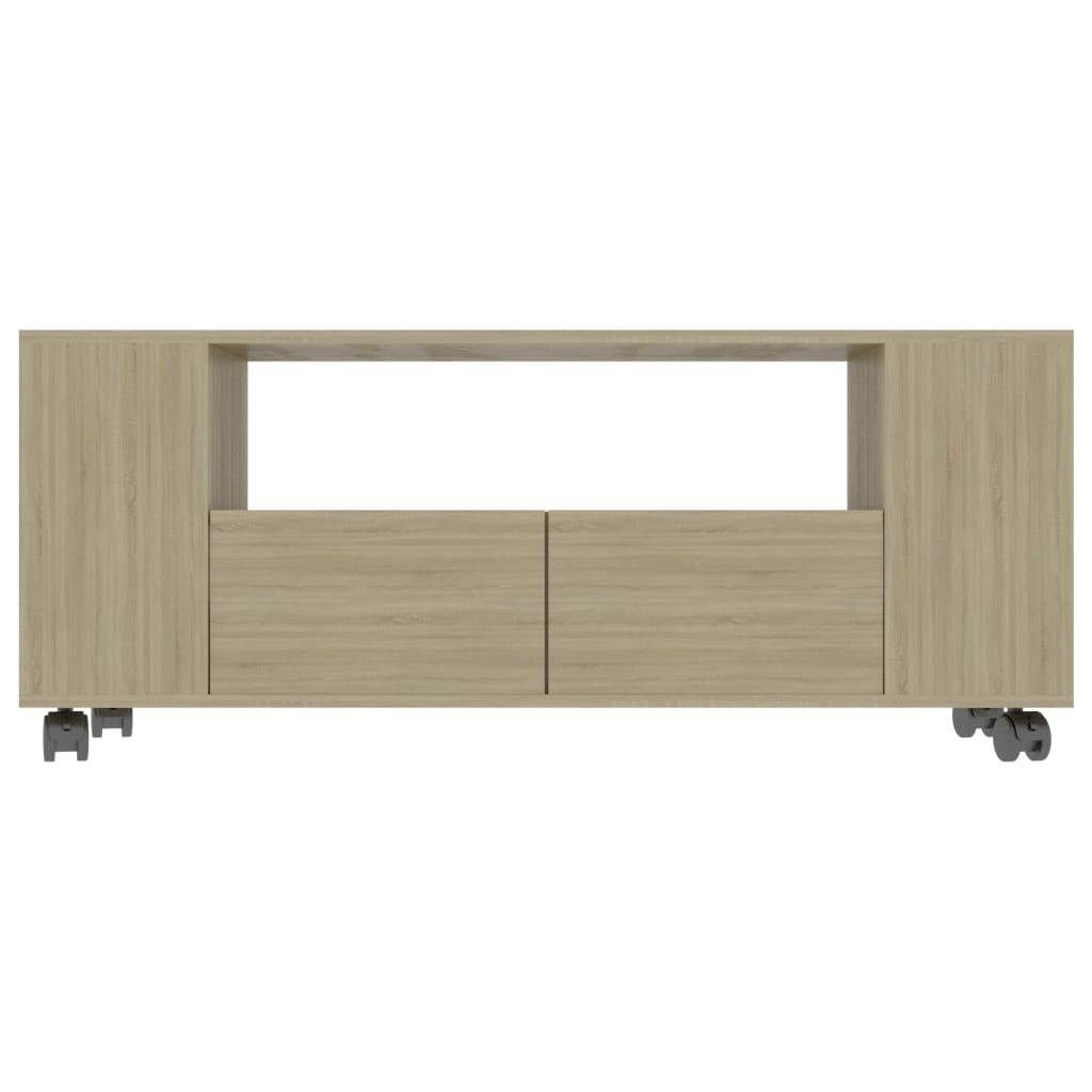 vidaXL TV Cabinet Sonoma Oak 47.2" Chipboard Side Hifi Unit Cabinet Lowboard
