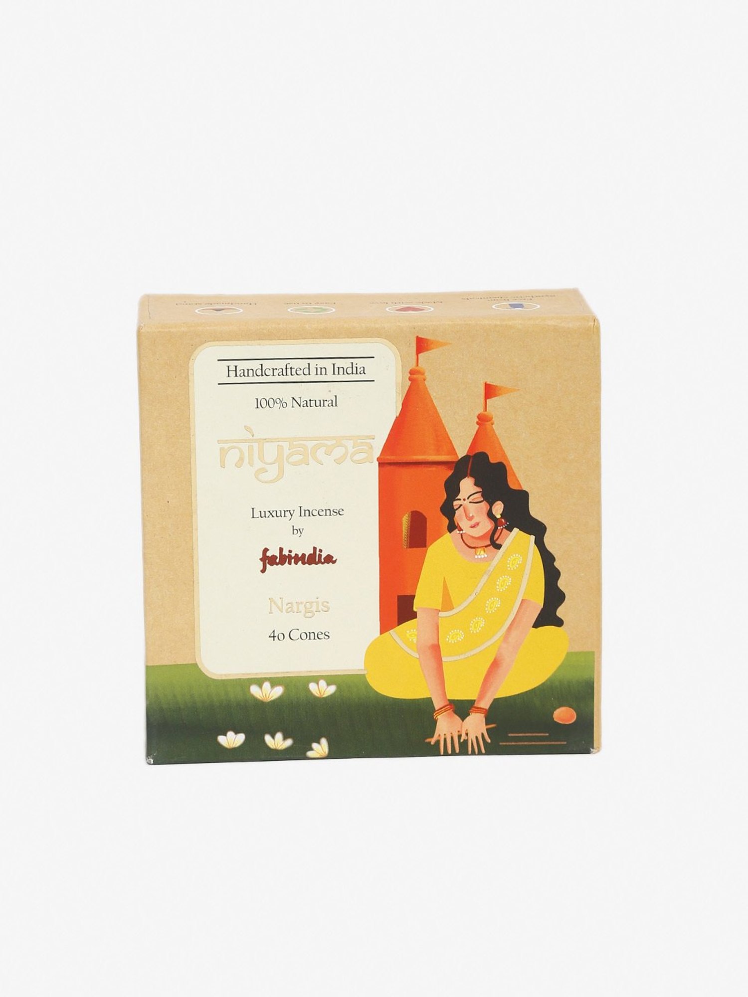 Fabindia Home Niyama Brown Wood Incense Cones