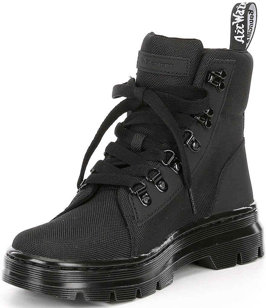 Dr. Martens Women's Combs Leather & Nylon Combat Boots
