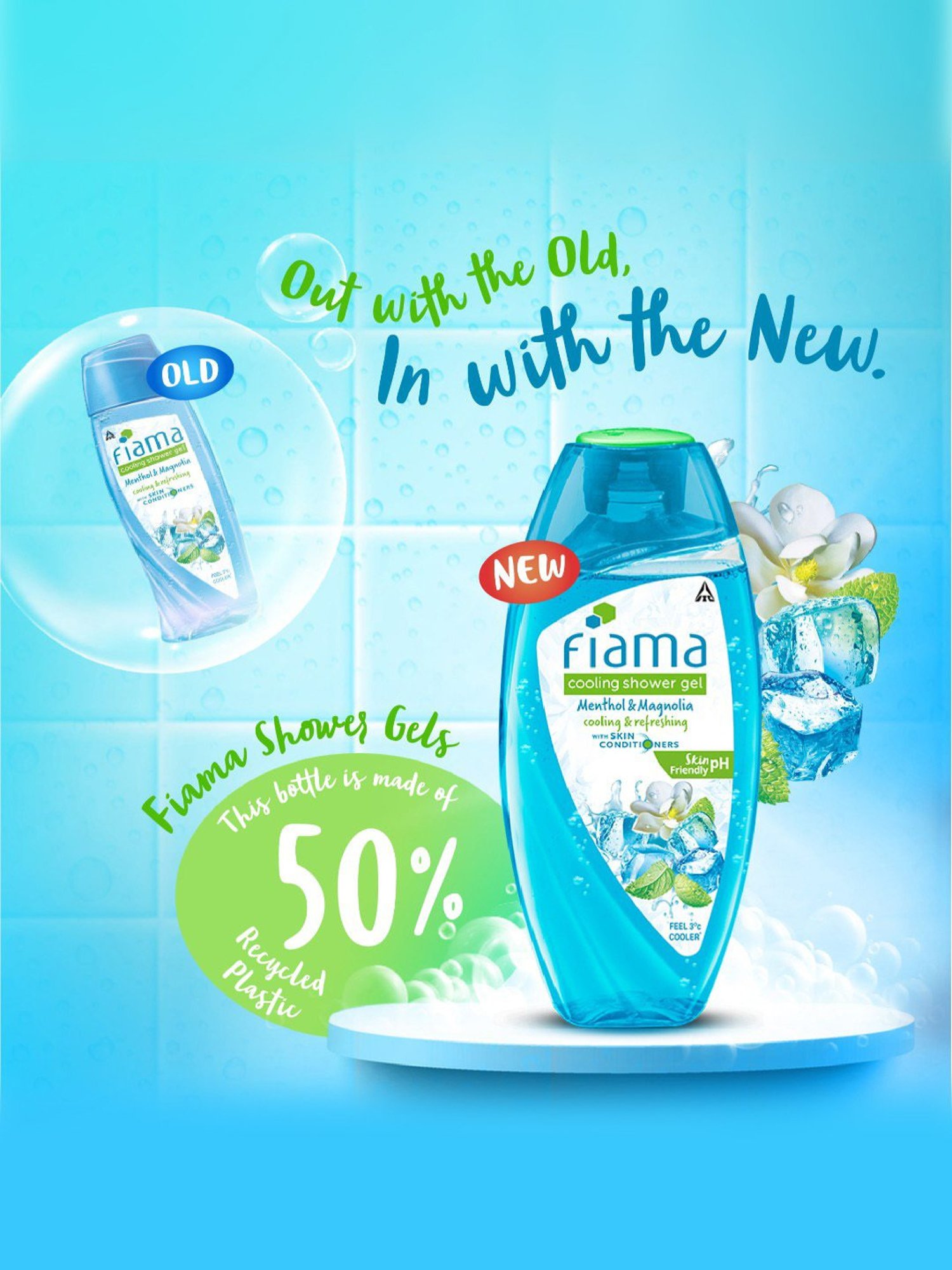 Fiama Menthol & Magnolia Cooling Shower Gel - 250 ml