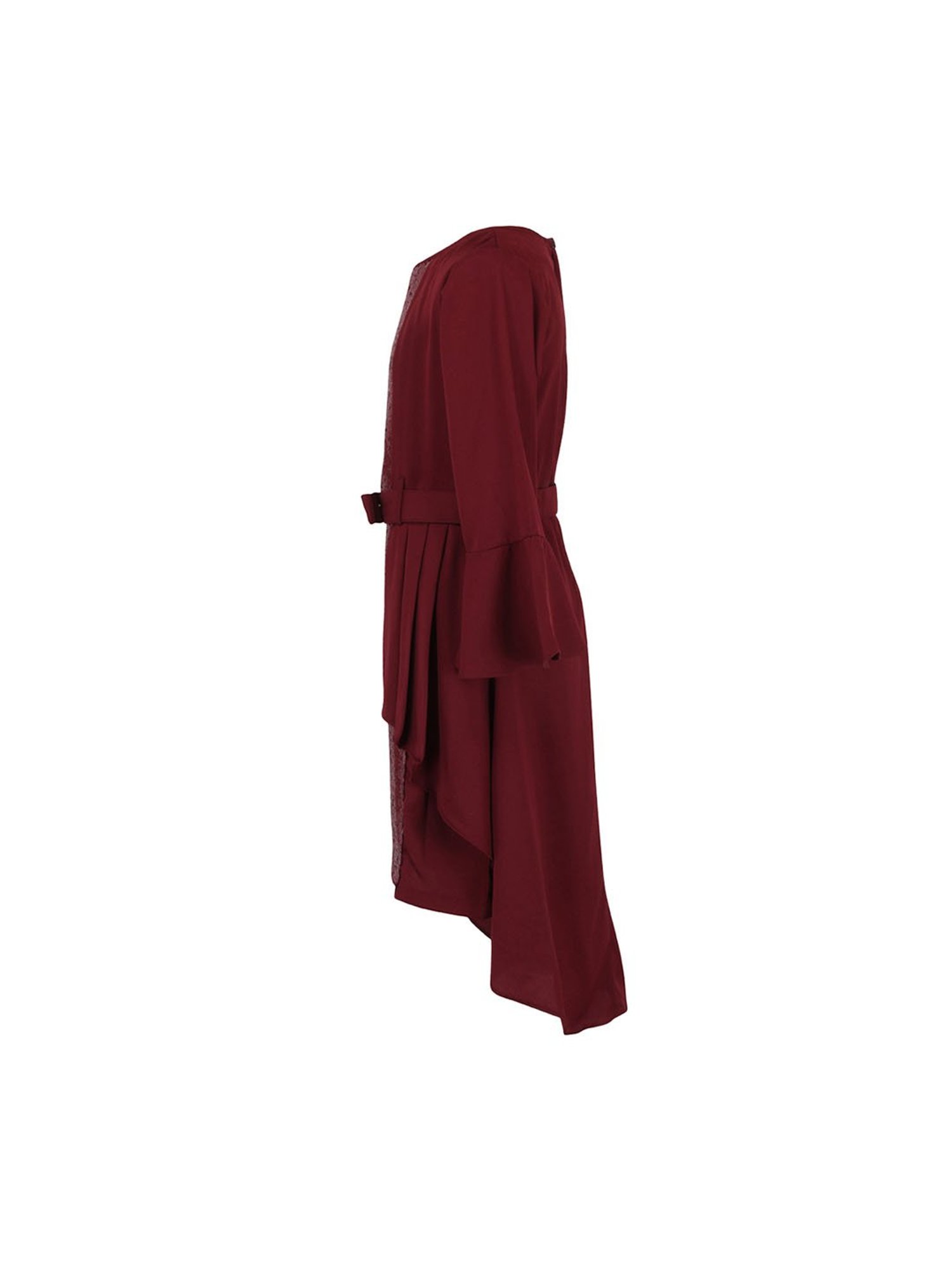 Cutecumber Kids Maroon Embellished  Dress