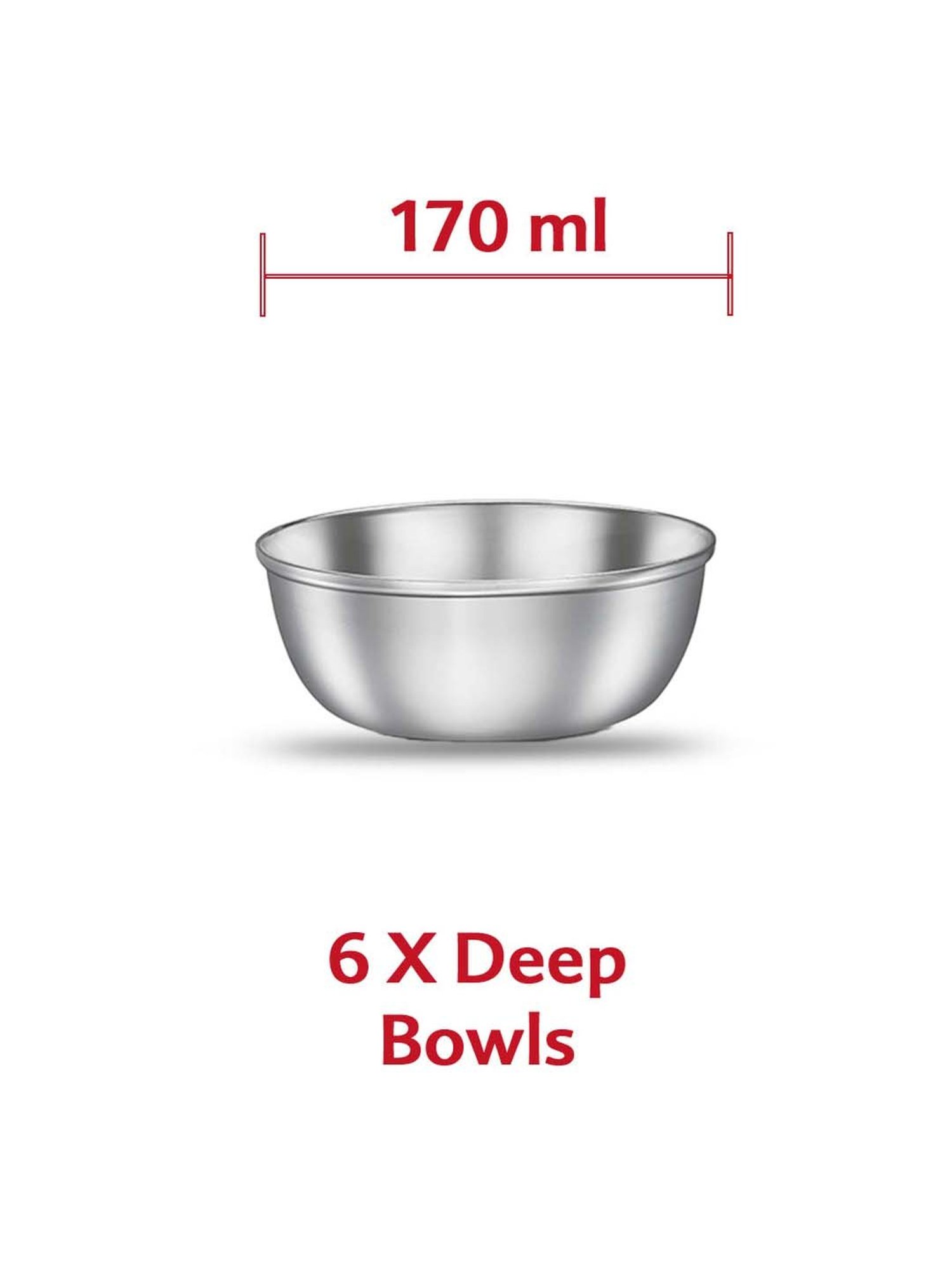 JUDGE Silver Stainless Steel Dinner Set