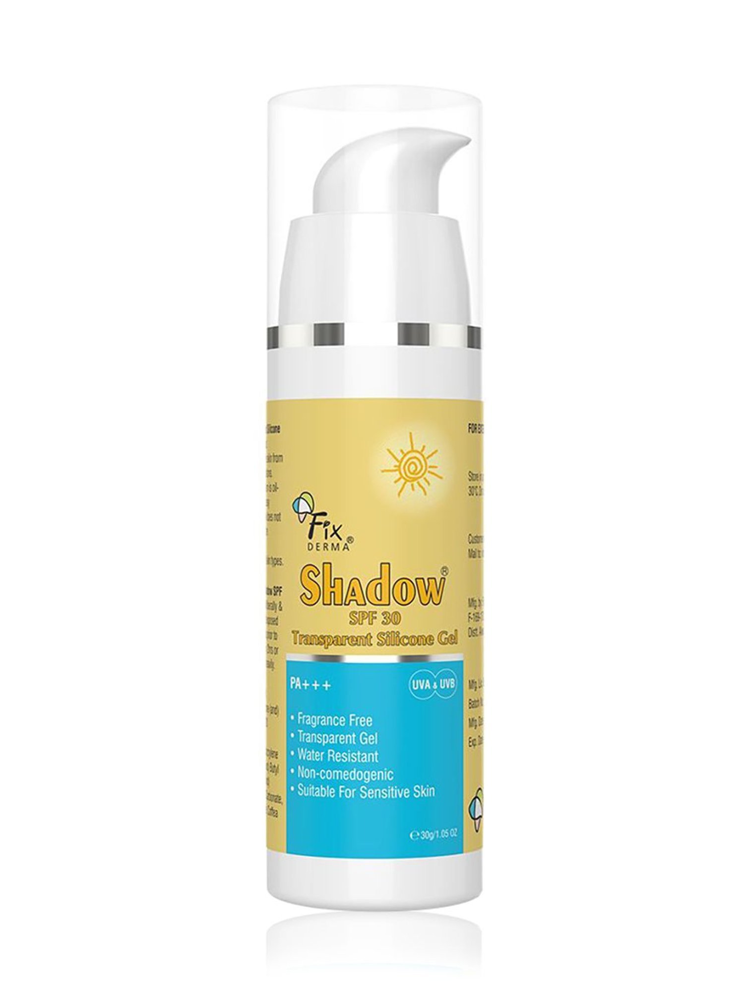 Fixderma Shadow SPF 30 Transparent Silicon Gel - 30 gm
