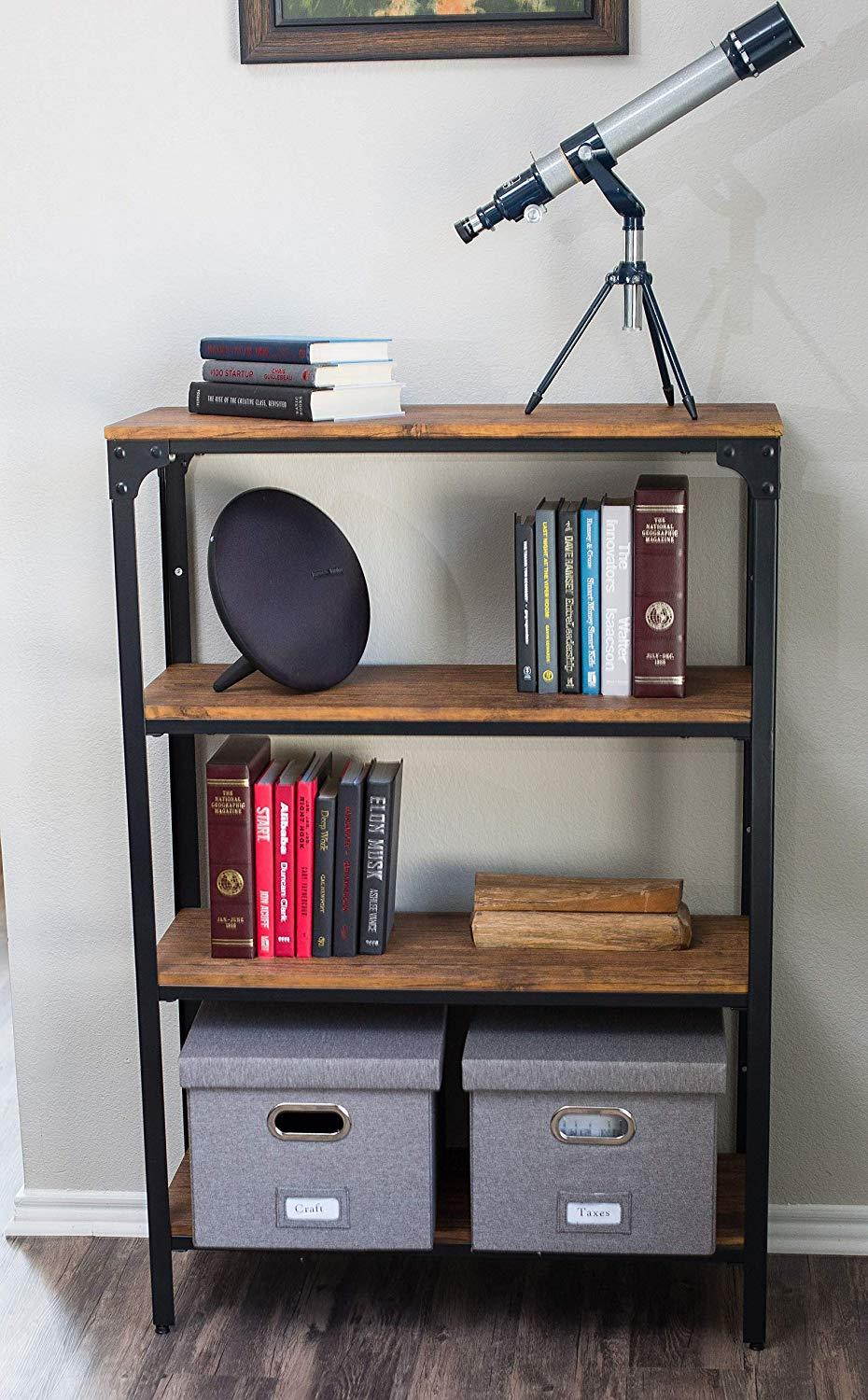 Internet's Best Collapsible File Storage Organizer | Decorative Linen Filing & Storage Office Box | Letter/Legal | Charcoal | 1 Pack