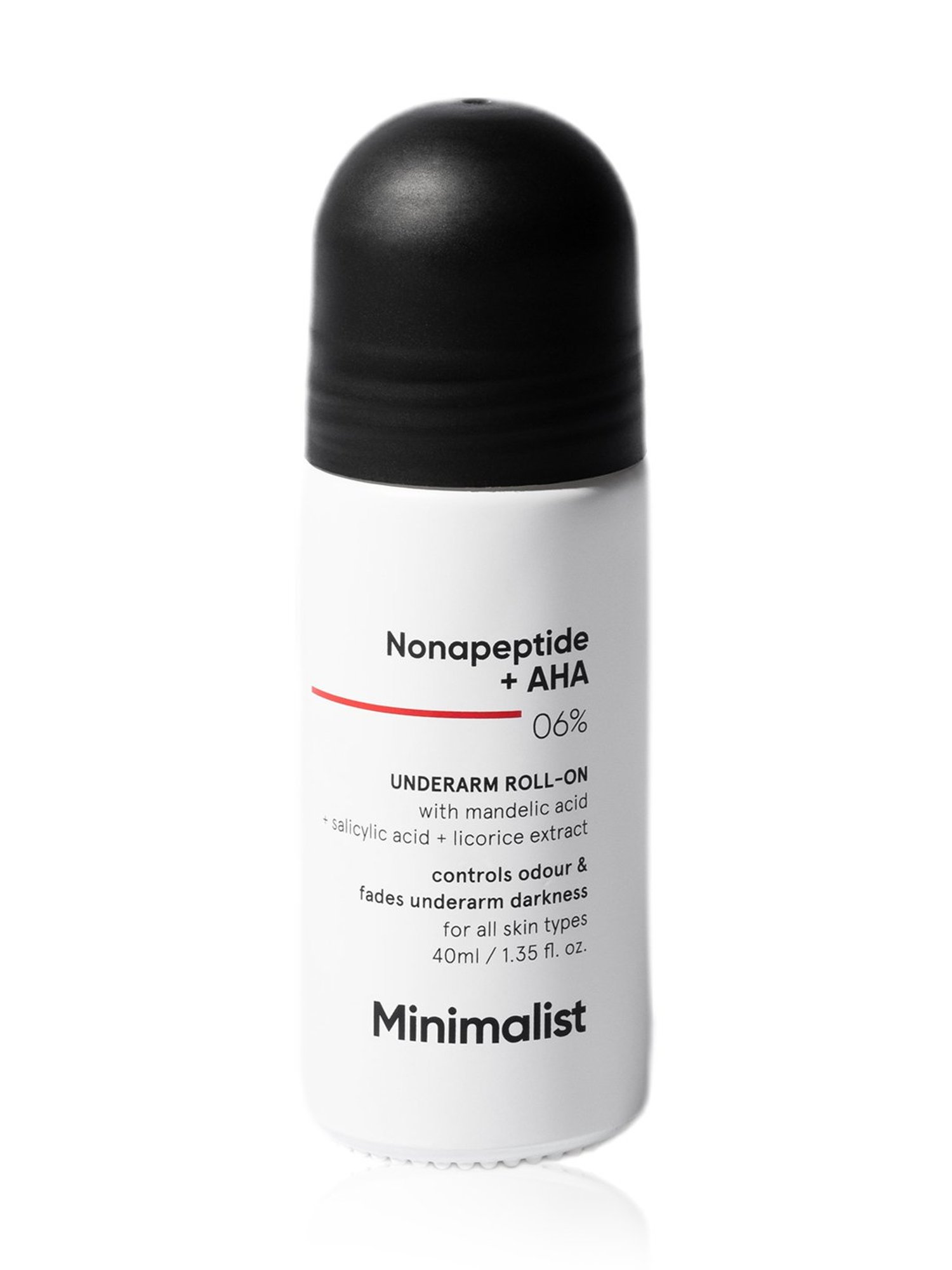Minimalist Nonapeptide + AHA 06% Underarm Roll-On - 40 ml