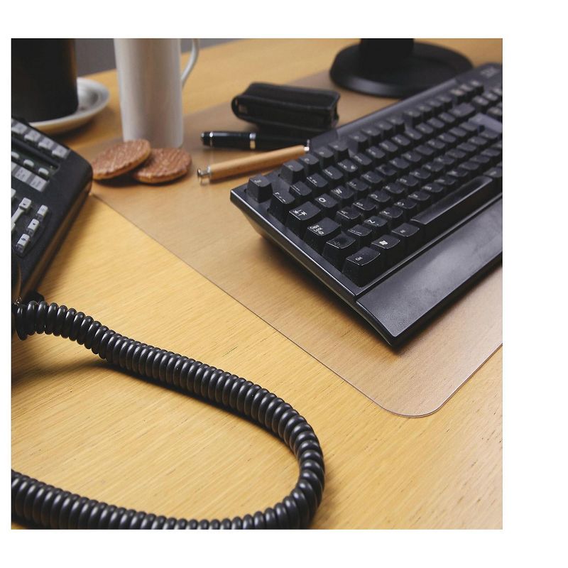 Floortex Anti-Microbial Desk Pad 19"x24" Clear FPHMTM4861EV