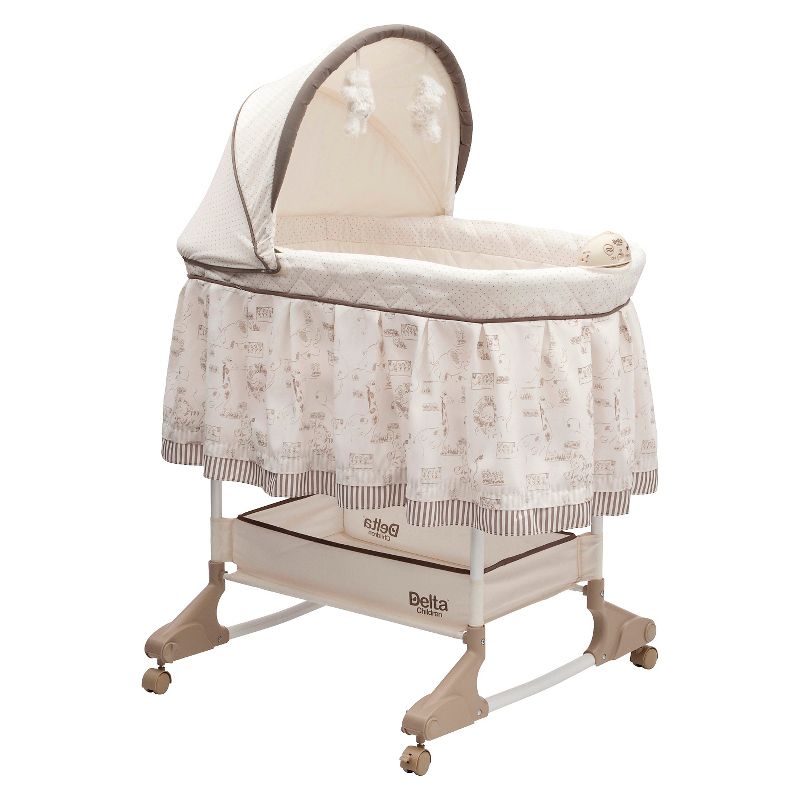 Simmons Kids' Silent Auto Gliding Deluxe Bassinet - Embossed Paisley