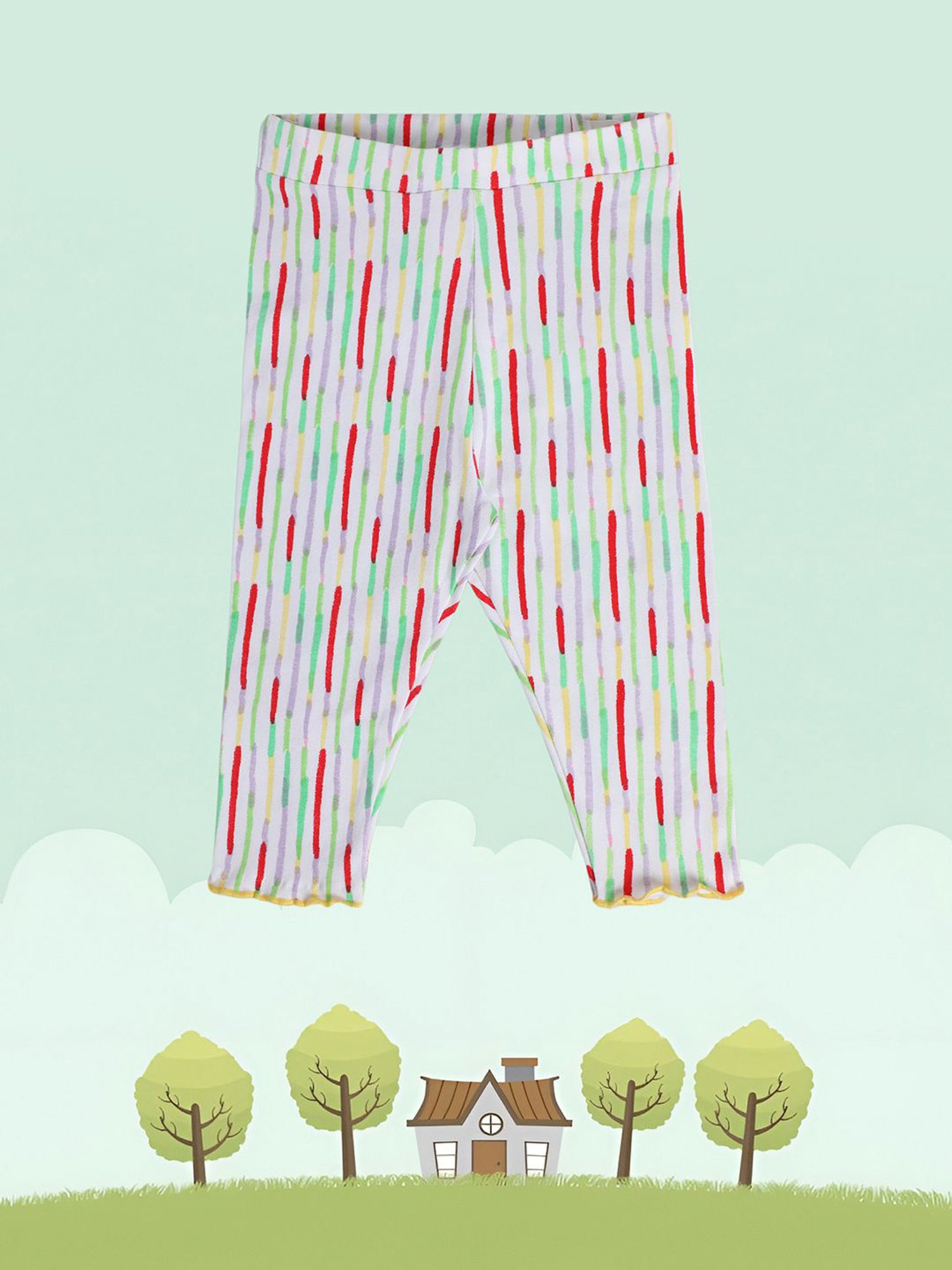 MINIKLUB Kids White Printed Leggings