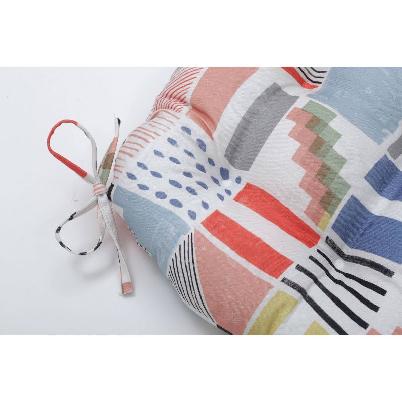 Set of 2 Amagansett Summer Reversible Chair Pad - Pillow Perfect