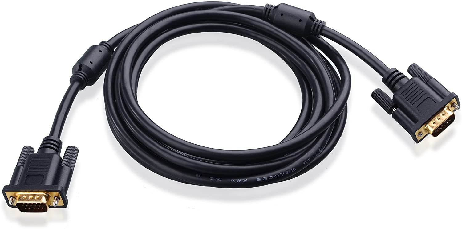 VGA to VGA with Ferrites (SVGA Cable) 10 Feet