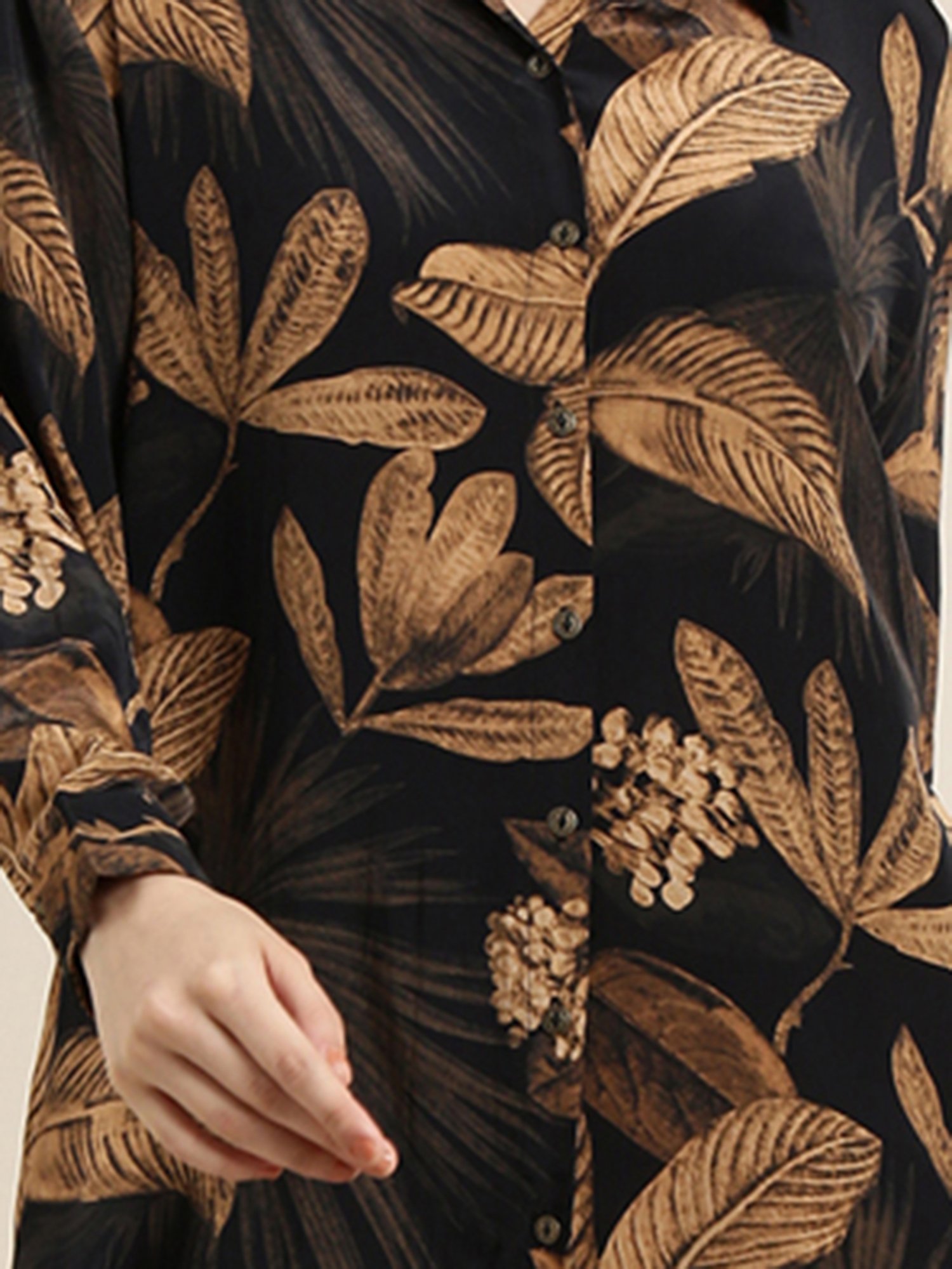 SHOWOFF Navy Printed Co-Ord Set