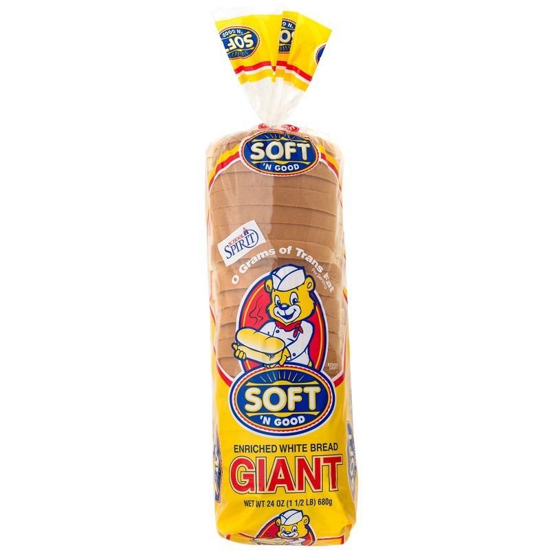 Soft 'N Good Giant White Bread - 24oz