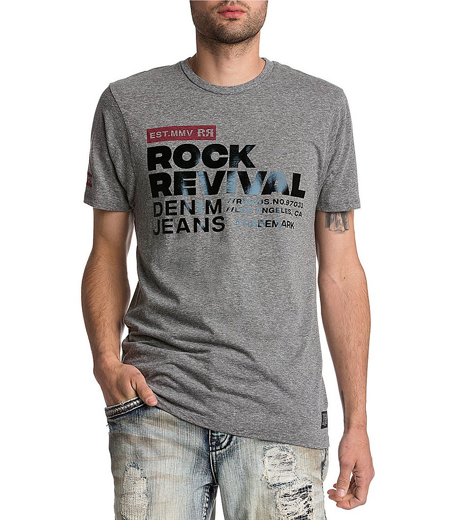 Rock Revival Short-Sleeve Rock Revival Lettering Graphic Tee