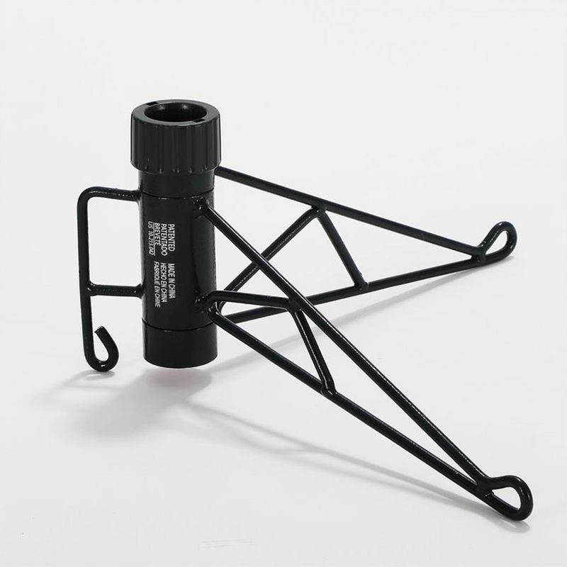 Home Heritage Corner 5 Foot Flocked Pine Artificial Christmas Tree With Warm White LED Lights and Pinecones