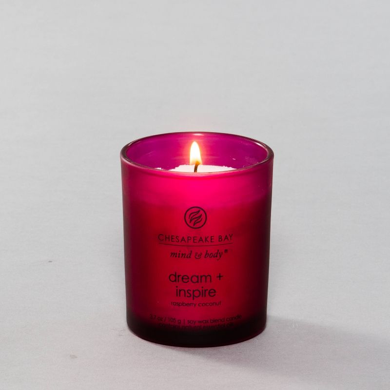 3.7oz Glass Jar Candle Dream + Inspire - Mind & Body by Chesapeake Bay Candle