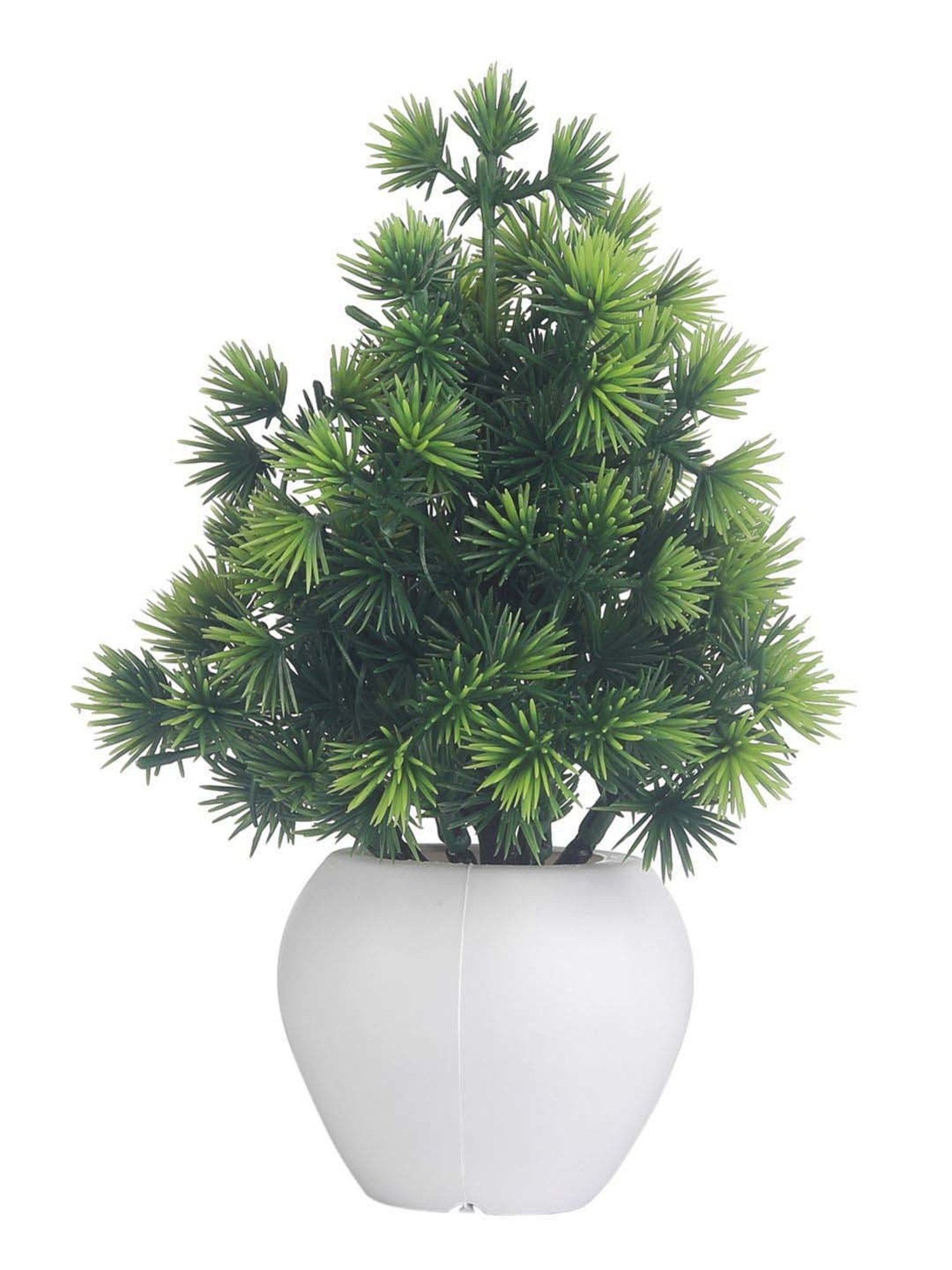 Foliyaj Multicolor Plastic Artificial Mini Plants - Set of 3