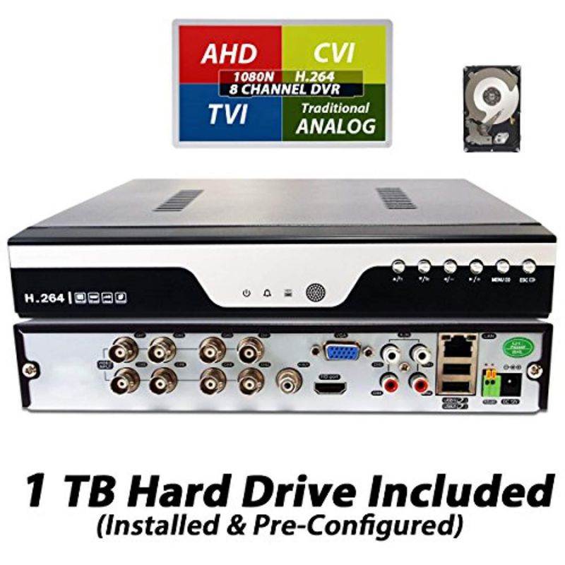 Evertech 8 Channel 720P AHD Realtime H.264 High Profile Standalone DVR Recording HD Security Surveillance Systems