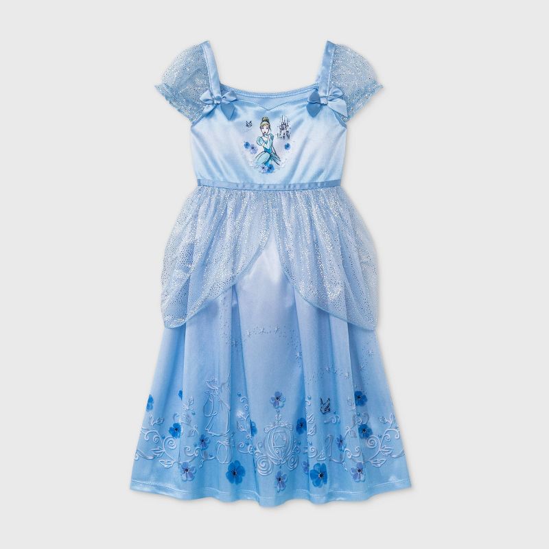 Toddler Girls' Cinderella Fantasy Nightgown - Blue 2T