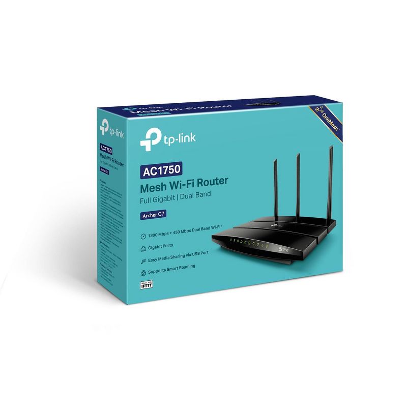 TP-Link AC1750 Dual Band Wireless Gigabit WiFi 5 Router- (Archer C7)