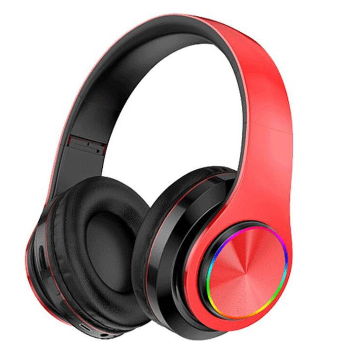 KINGZONE Luminous Bluetooth Headset Headset With Subwoofer And Wireless Plug In Headset