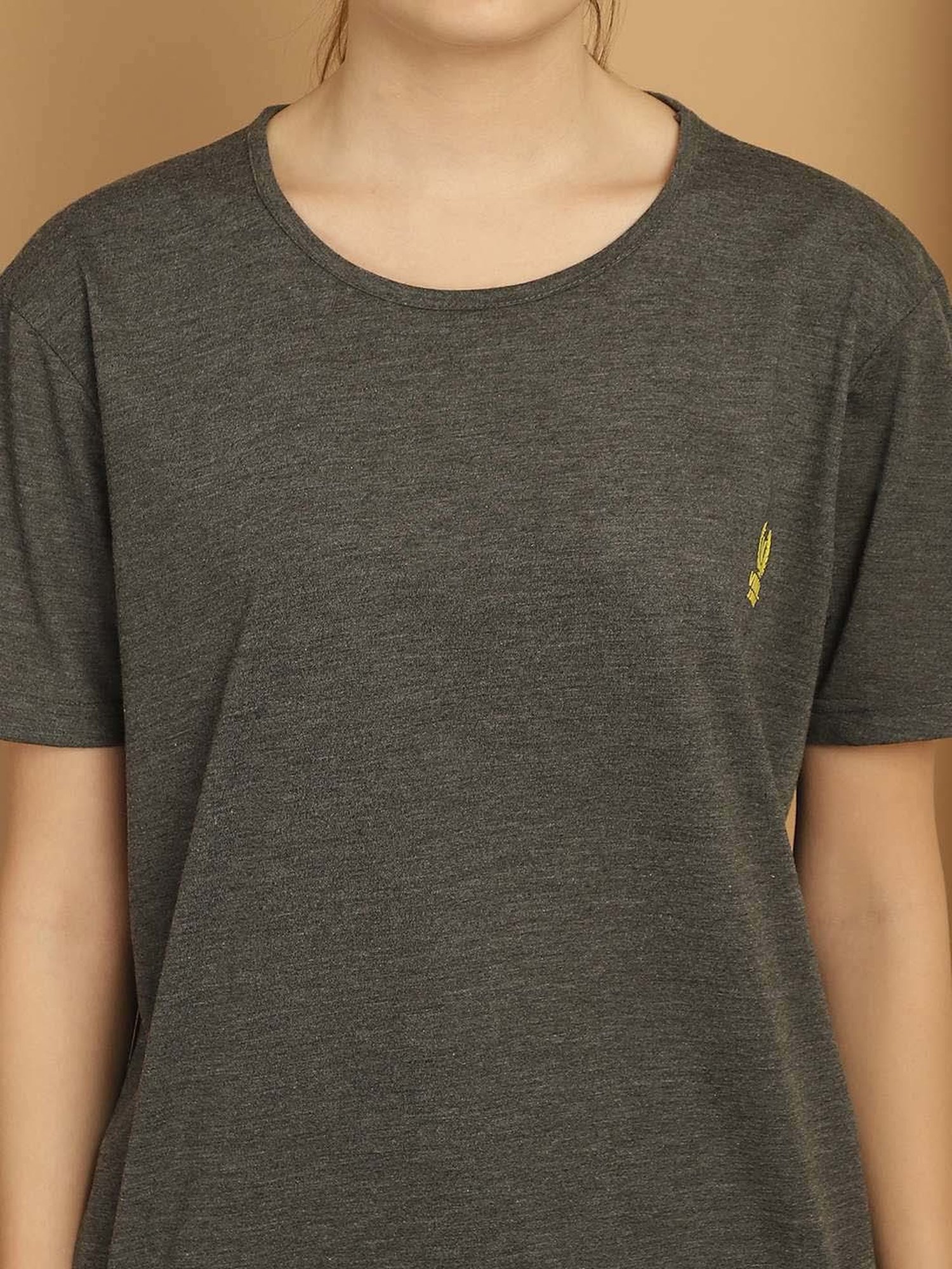 Vimal Jonney Anthracite Grey Cotton Sports T-Shirt Track Pant Set