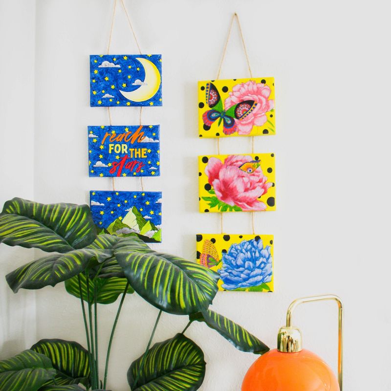 2pk DIY Hanging Canvas Wall Art Set - Art 101