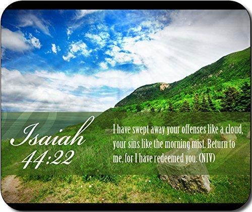 Isaiah 44:22 Bible Verse Large Mousepad Mouse Pad Great Gift Idea by MYDply