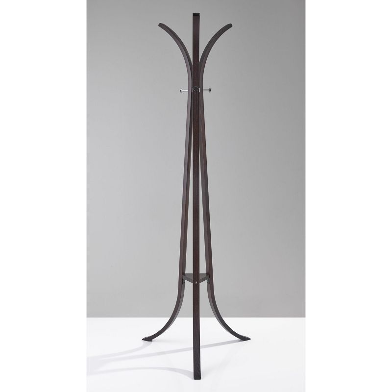 Adesso Contour Coat Rack Walnut - Adesso
