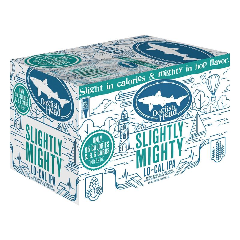 Dogfish Head Slightly Mighty Lo-Cal IPA Beer - 6pk/12 fl oz Cans