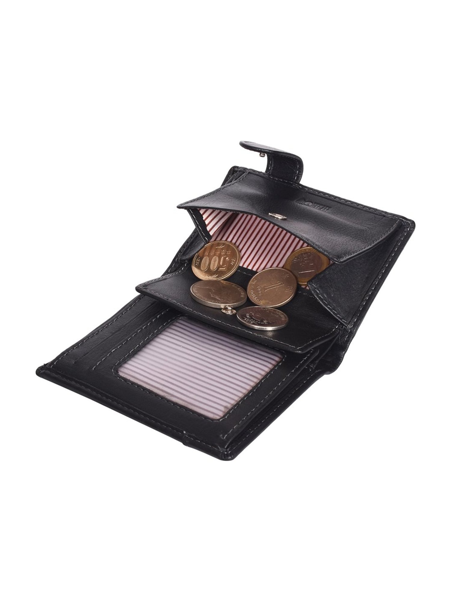 SASSORA Pablo Black Small Leather Notecase