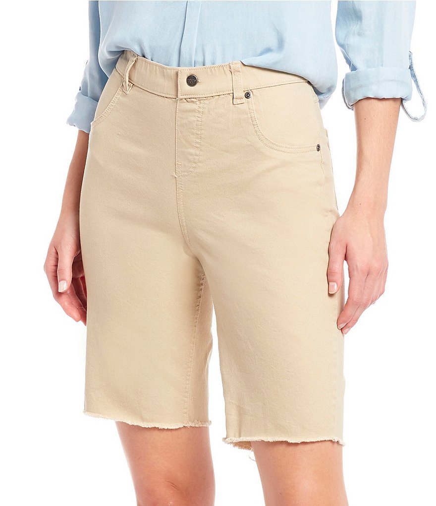 HUE Ultra Soft Denim Bermuda Shorts