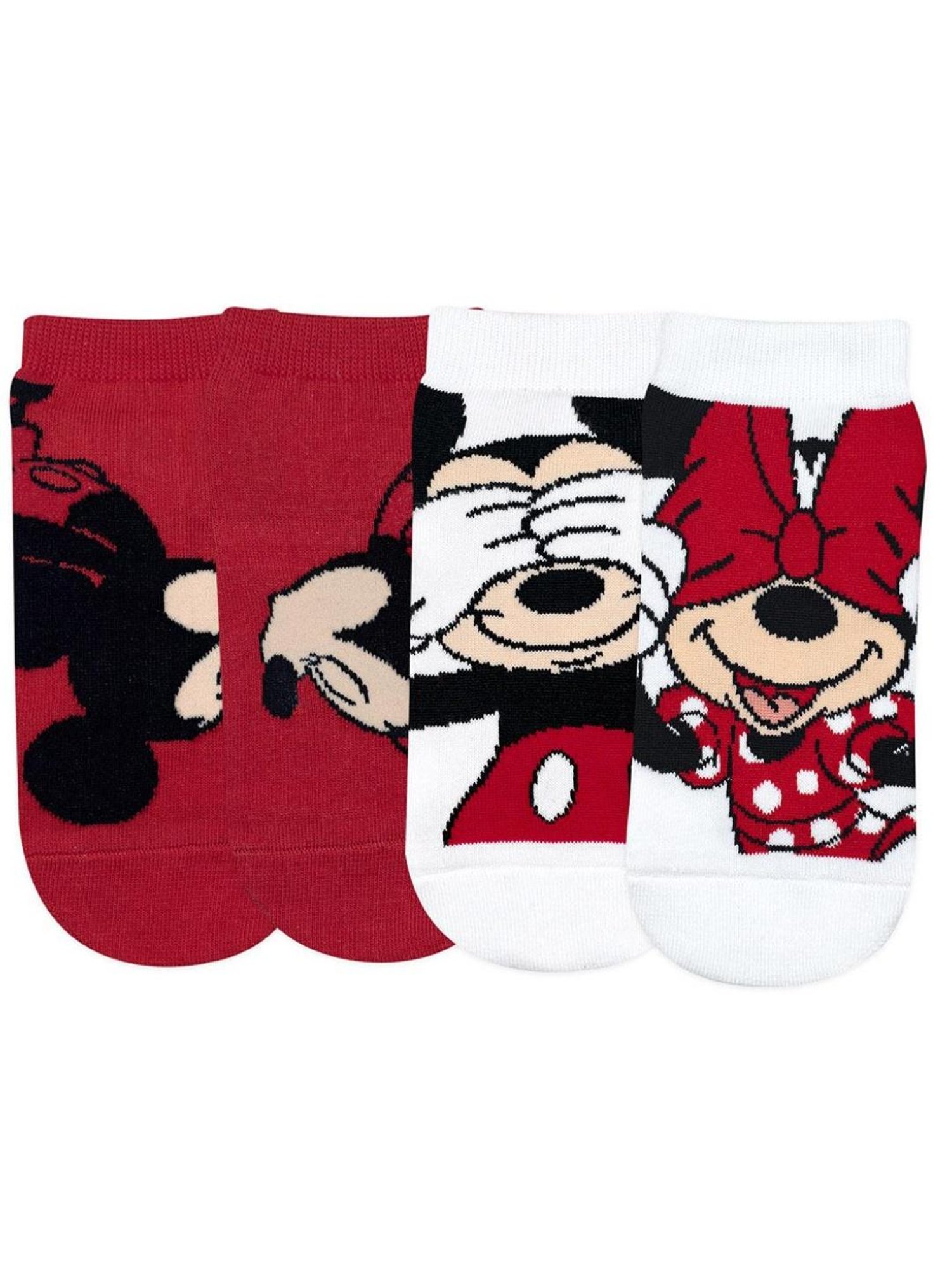 BALENZIA Red & White Cartoon Socks (Pack of 2)