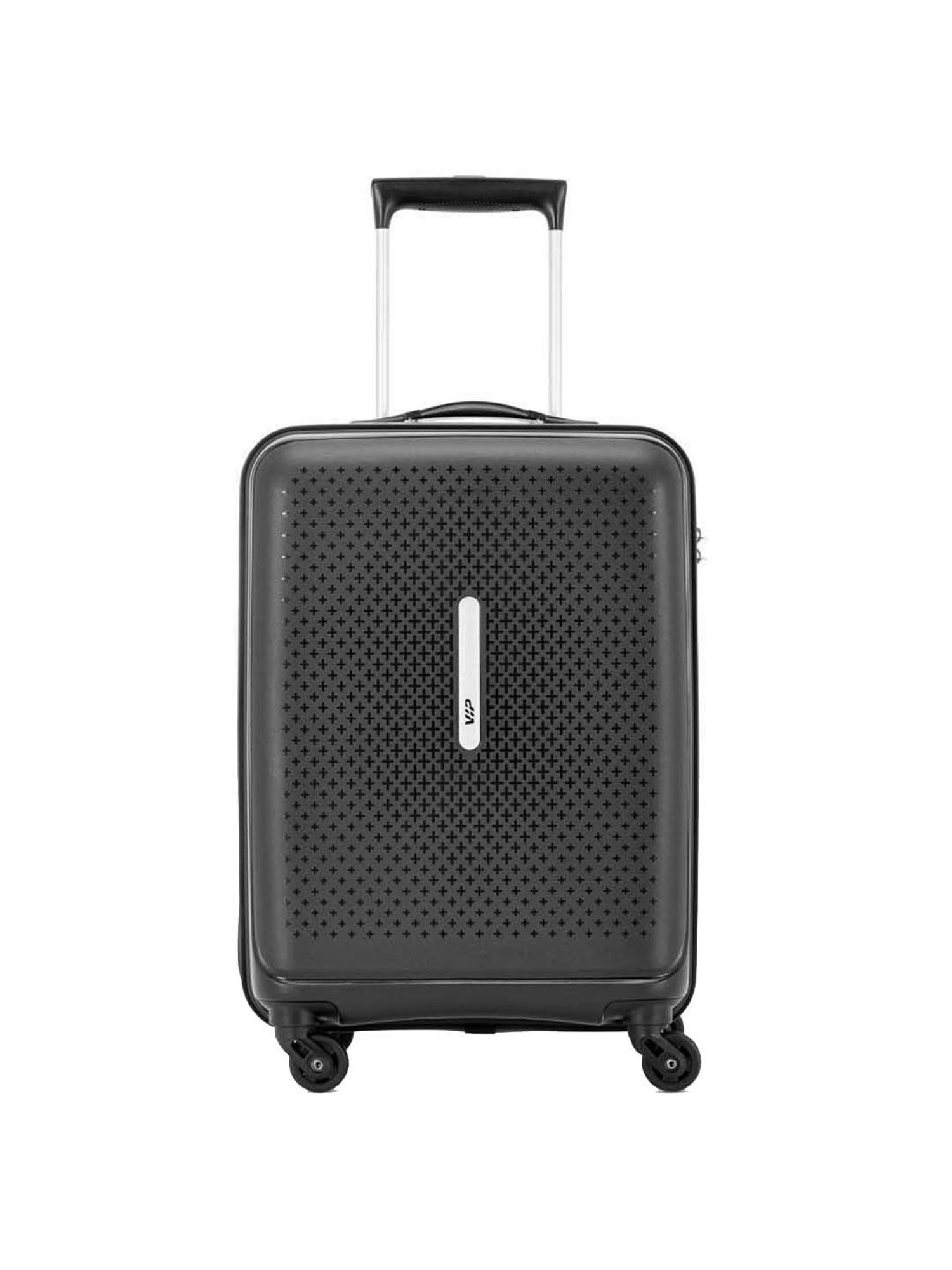 VIP Stargaze Black Printed Hard Small Trolley Bag - 38 cm