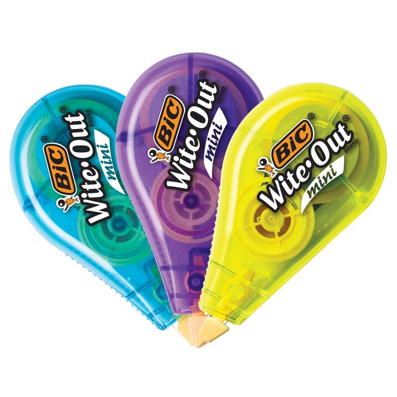 3pk Wite-Out Correction Tape Mini White - BIC