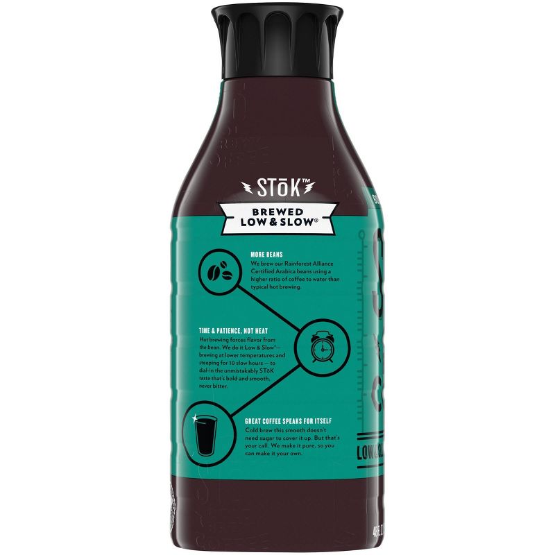 SToK Un-Sweet Black Cold Brew Iced Coffee - 48 fl oz