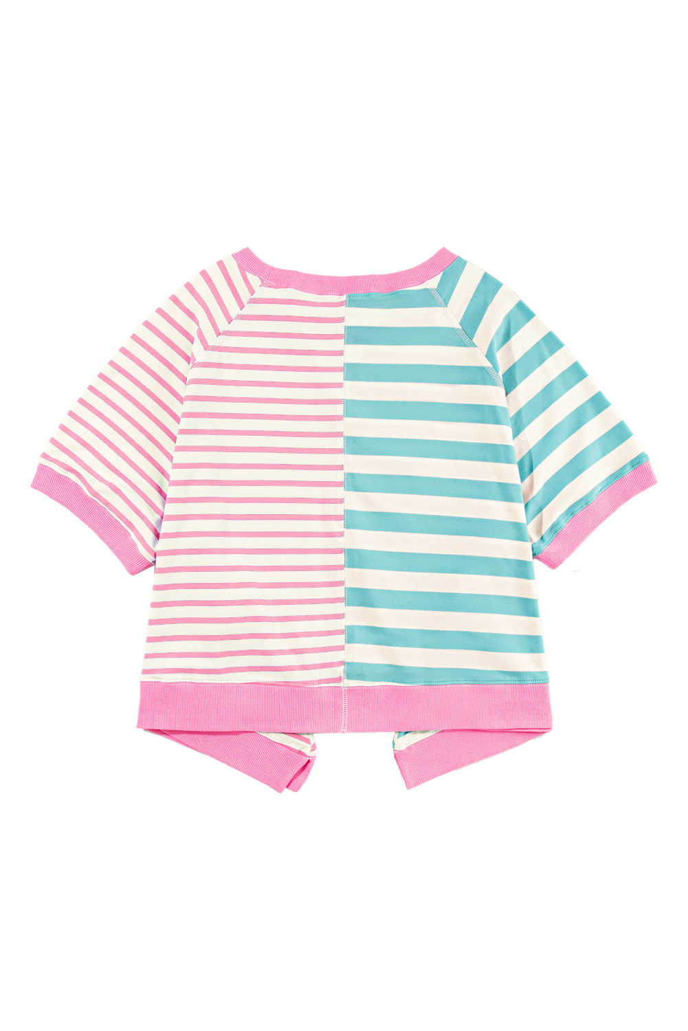 White Tie-dye Print Oversized Boyfriend T Shirt