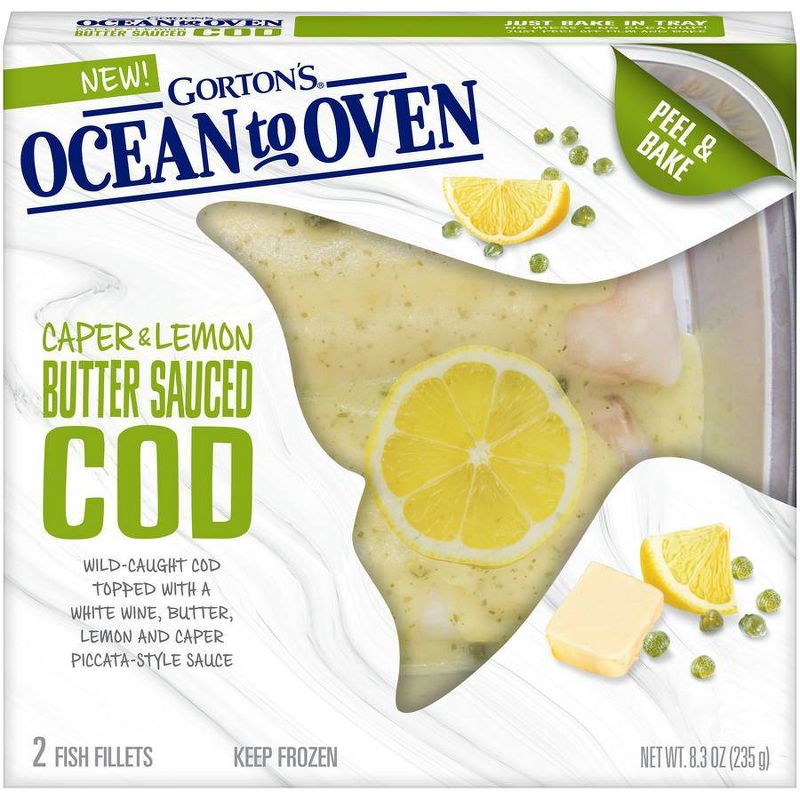 Gorton's Ocean to Oven Caper & Lemon Butter Sauced Cod - Frozen - 8.3oz