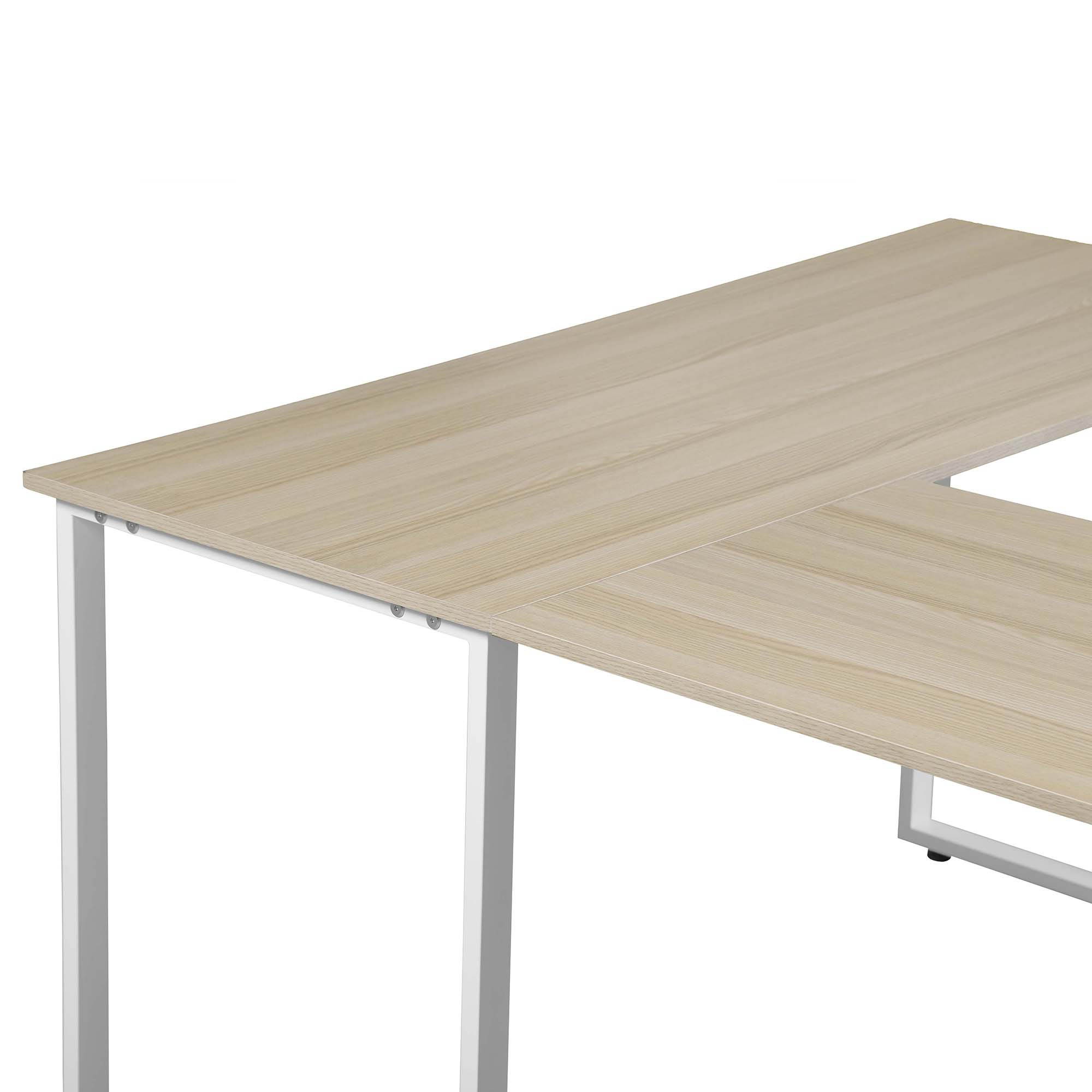 L-Shaped Corner Desk Gaming Desk Home Office Desk Computer Desk Study Workstation Furniture PC Table Writing Table with 2 Open Storage Bookshelves No Tool Assemble Required Black