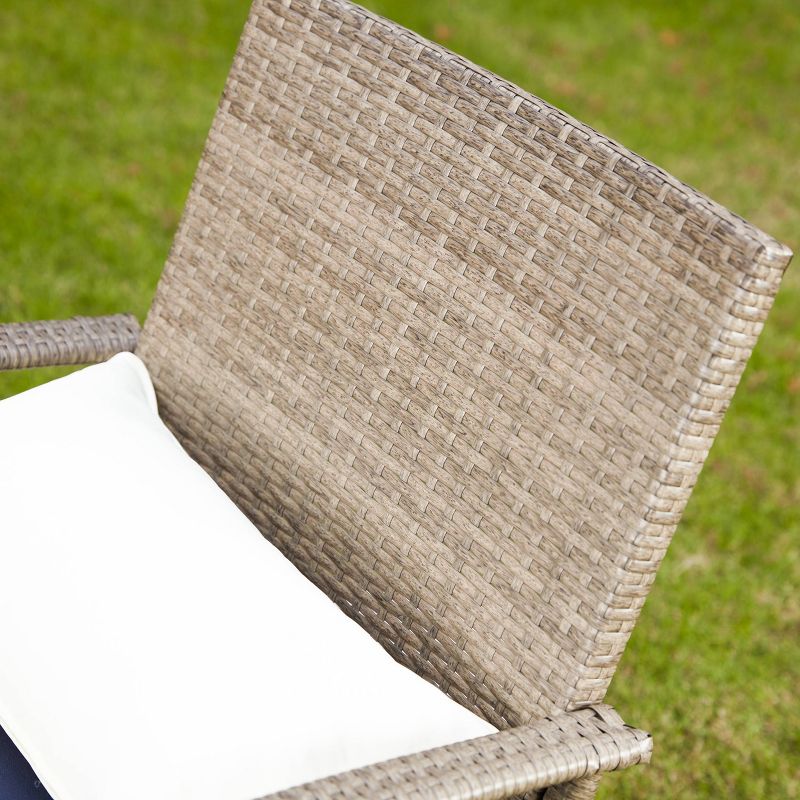 3pc Patio Bistro Set Blue - Patio Festival