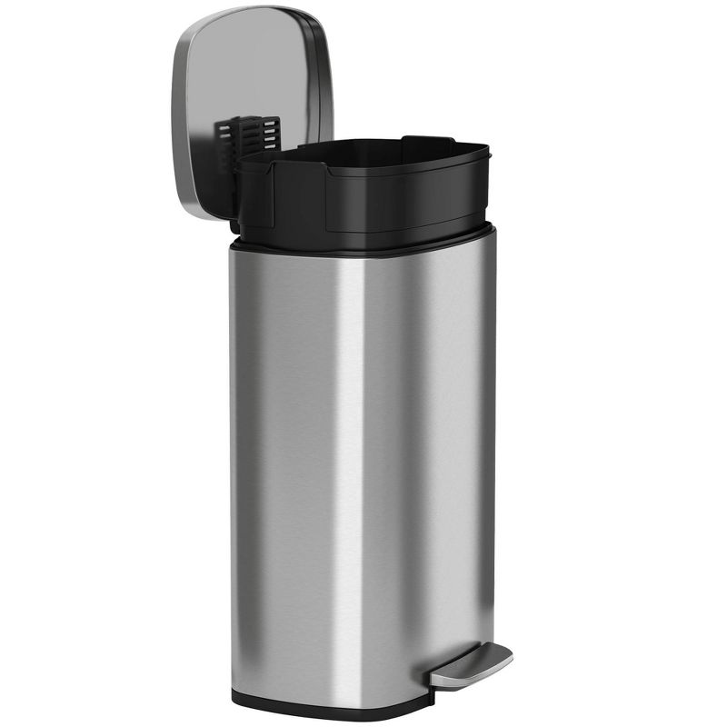 Safco At-Your-Disposal Recycling Center Polyethylene Three 28gal Bins Black 9798BL