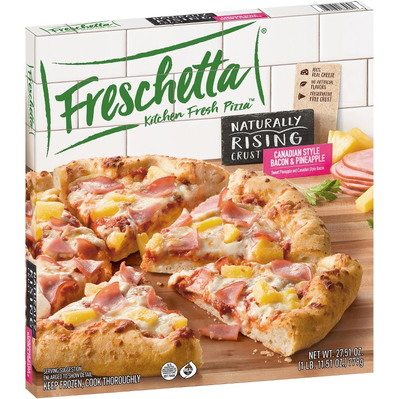 Freschetta Natural Rising Canadian Style Bacon and Pineapple Frozen Pizza - 27.51oz