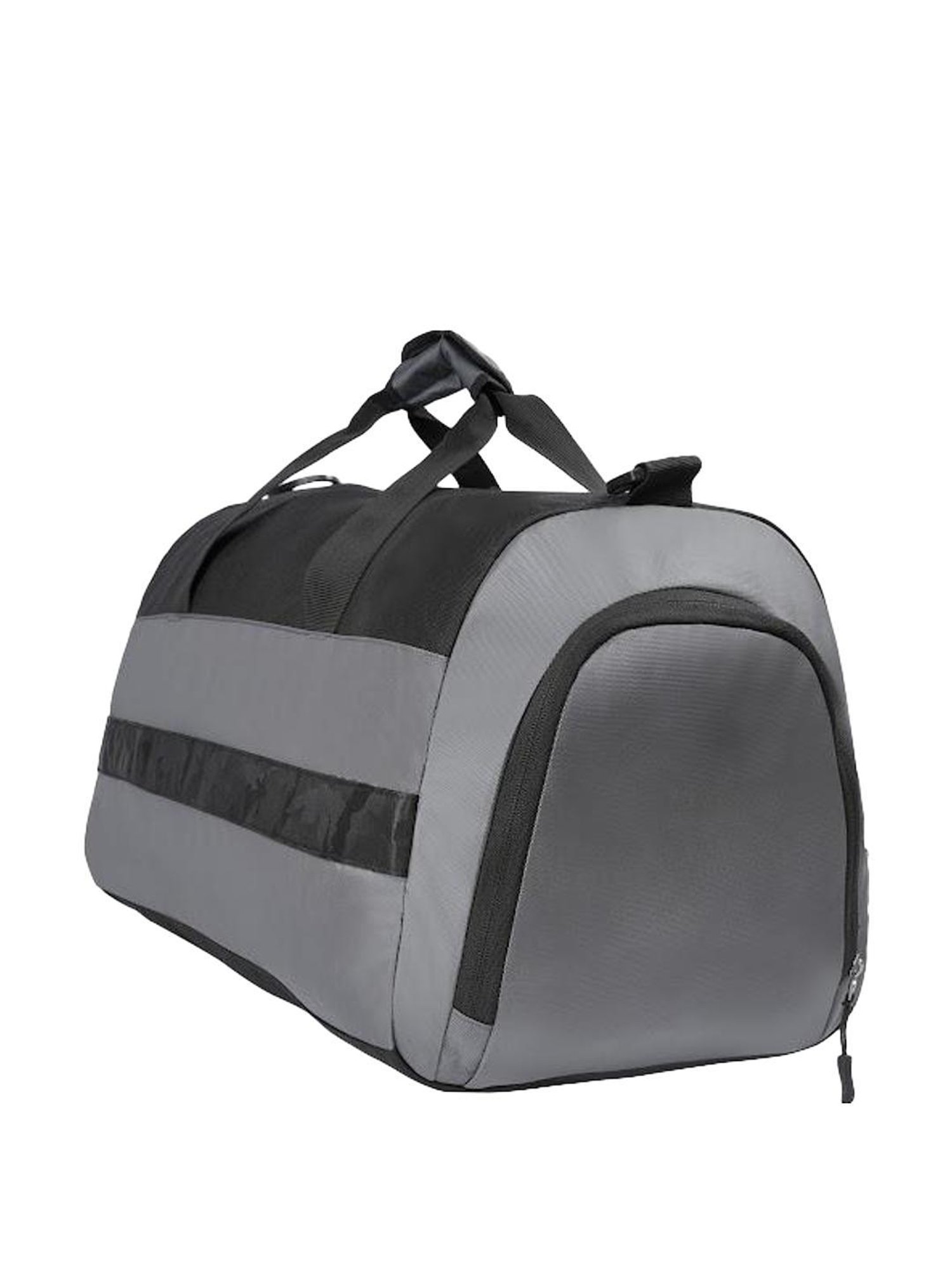 Aeropostale Granger Grey & Black Polyester Color Block Duffle Bag