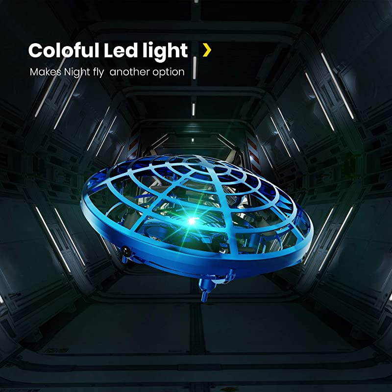 Drone for Kids Toys Hand Operated Mini Drone Flying Ball Toy Gifts for Boys and Girls Motion Sensor Helicopter Outdoor and Indoor