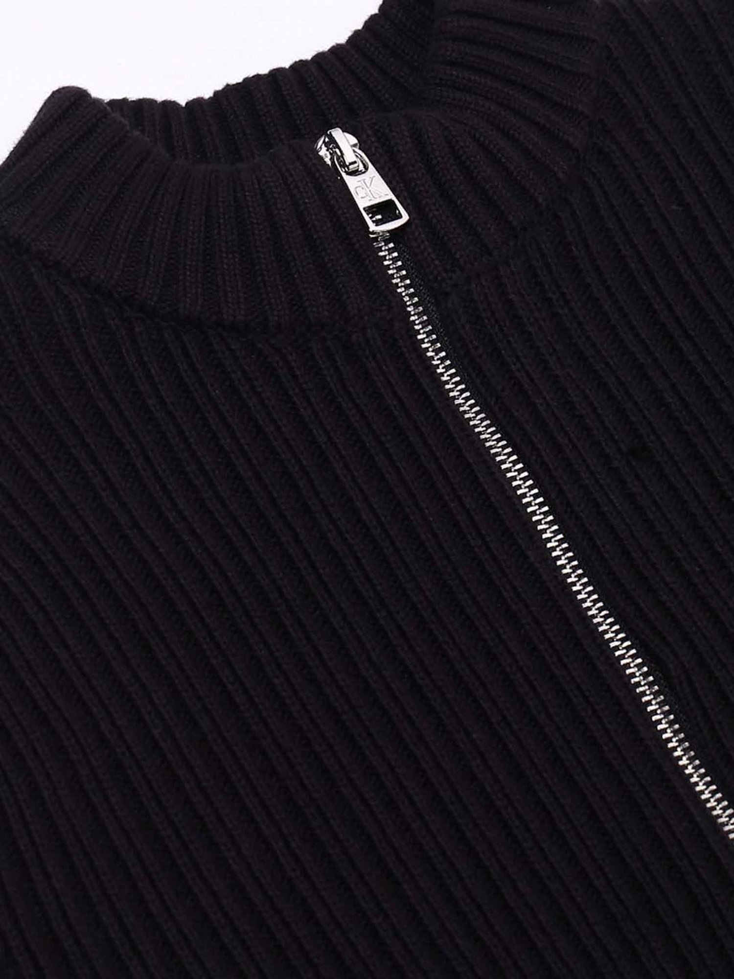 Calvin Klein Jeans Black Self Regular Fit Cardigan