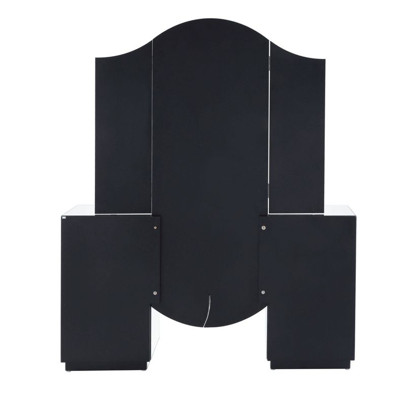 Noralie Vanity Table LED/Mirrored/Faux Diamonds - Acme Furniture