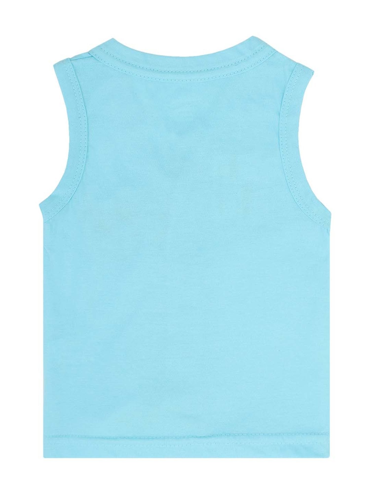 Bodycare Kids Multicolor Cotton Printed Vest (Pack of 3)