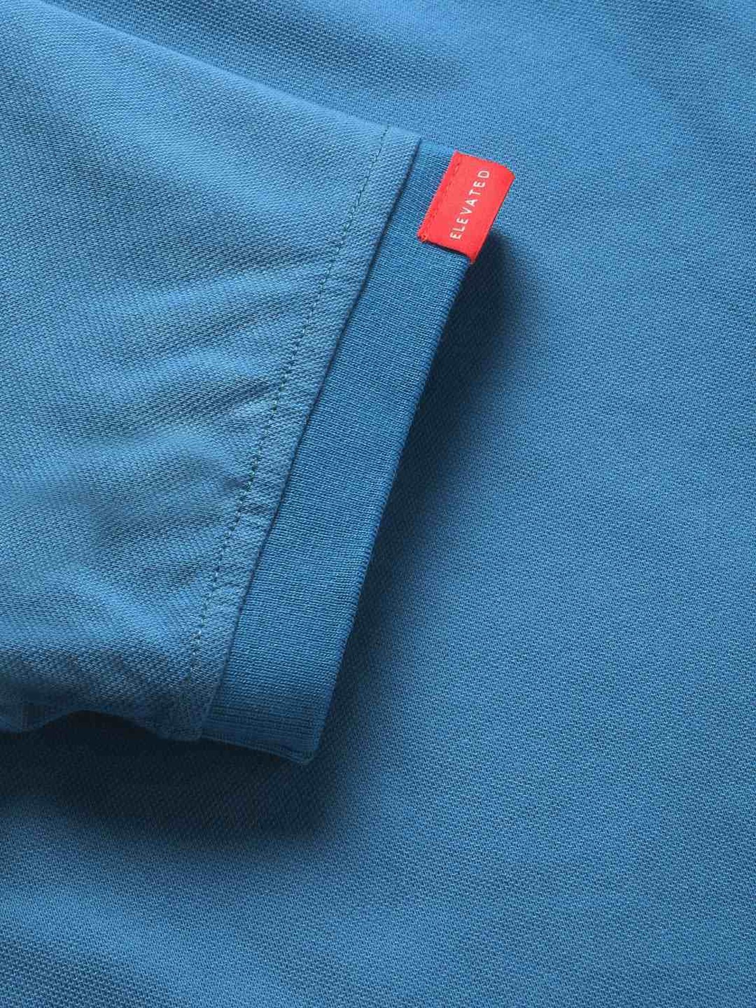The Bear House Blue Slim Fit Polo T-Shirt